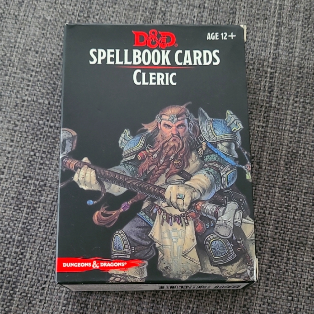 Dungeons & Dragons 5e Ccleric Spellbook Cards Like New